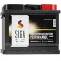 SIGA Autobatterie 12V 44Ah Batterie Starterbatterie statt 45Ah 47Ah 46Ah 48Ah