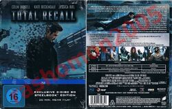 Blu-ray TOTAL RECALL (2012) Colin Farrell Kate Beckinsale Jessica Biel Steelbook