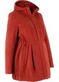 Umstandsmantel mit Kapuze Gr. 40 Rostbraun Damen-Mantel Jacke Parka Coat Neu*