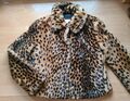 Leopard Leo Jacke Fell Felljacke Zara M 38 40 neuwertig