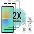 2x Sony Xperia 10 IV Schutzglas 3D Panzerfolie Echtglas Full Cover Displayglas