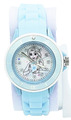 Kinder Armbanduhr Die Eiskönigin Frozen Elsa Mädchen Uhr Hellblau Analog Quarz