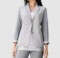 Jerseyblazer Blazer Damenblazer Jacke Sweatblazer Baumwolle 38 40 44 46 48