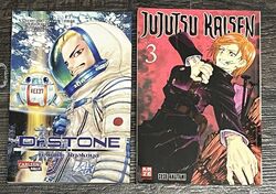 „Dr. Stone, reboot: Byakuya“ und „Jujutsu Kaisen Bd. 3.“