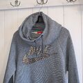 nike pulli gr. XS 34 grau pullover sweater sweatshirt gold Rose Kapuzenpulli