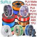 (BUY 3 GET 1 FREE,Add 4)SUNLU 1KG PLA/PLA+2.0/ABS/PETG/SILK 3D Filament 1.75mm