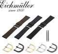 Armband Uhrenband Leder Schwarz / Dunkelbraun / Braun in 18/20 mm Eichmüller