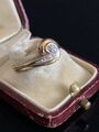 Eleganter 585er/ 14kt Gold Ring mit Diamanten RG 52