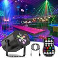 Laser Projektor RGB Discolicht 480 Muster Partylicht mit Fernbedienung USB Disco