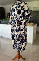 NEU Marken Kleid Reg€89,99- Druckkleid Lagen-Look Etuikleid Marine Floral XXL