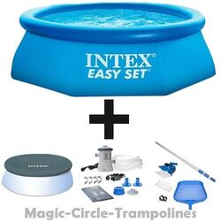 Intex Easy Set Quick Up Pool 305x76 + Abdeckplane + Filterpumpe + Reinigungsset