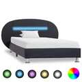 Polsterbett mit LED Bett Doppelbett Kunstlederbett mehrere Auswahl vidaXL