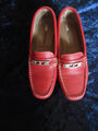 Hush Puppies  Slipper Mokassins rot Leder Gr 40