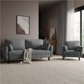 1/2 Sitzer Sofa, Loveseat, Kleine Sofa mit 2 Kissen und Armlehnen, Sofa Set