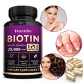 Biotin-Kapseln 25,000mcg - für Haare, Haut & Stoffwechsel - vegan | fair & pure