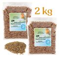 Mehlwürmer getrocknet 2x1kg für Vögel Fisch Reptilien Igel Nager Hühner