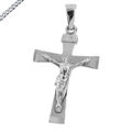 Kreuz Kreuzanhänger echt 925 Silber Jesus  Kommunion Konfirmation Neu mit Kette 