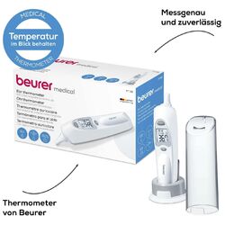 Fieberthermometer Beurer FT 58 Ohr Thermometer & 10 Schutzkappen Ohrthermometer