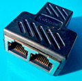 RJ45 Adapter Splitter Verteiler 8P8C Ethernet LAN Netzwerkkabel Kabel CAT5 CAT6