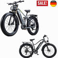 MTB 26'' E bike Elektrofahrrad E-Mountainbike Shimano 45km/h Pedelec 48V FatTire