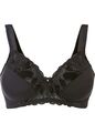 Minimizer BH mit Bügel m Samt-Stickerei Gr. (80) F Schwarz Damen-Bra Neu*