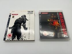 Metal Gear Solid 4 mit sehr seltenem HMV Schutzhülle - Playstation 3 PS3