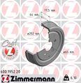 2x ZIMMERMANN Bremstrommel Trommeln Trommelbremse COAT Z Hinten 600.1952.20