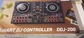 Pioneer DJ DDJ-200 2-Kanal Smart DJ Controller Mixer Bluetooth USB Port Schwarz