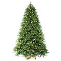 210 cm Künstlicher Weihnachtsbaum Nordmanntanne Tannenbaum mit 450 LED Lichter