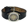 S’oliver Damen Armband Uhr Schwarz Leder Gebraucht 