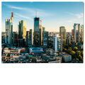 Wandbild Skyline Frankfurt als Leinwandbild Keilrahmenbild oder Acrylglasbild 