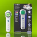 Braun Stirnthermometer, digital, weiß Infrarot Fieberthermometer No-Touch-Modus