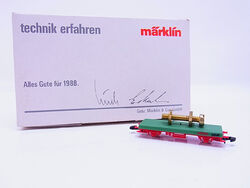 Märklin Spur Z Alles Gute für 1988 Flachwagen mit Ladung Schraube in OVP #96819