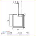 NEU - AS-PL BSX196 Kohlebürste, Starter