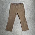 BRÜHL Herren Chino Hose Gr. 56 Relaxed Fit Straight Stretch 24119 Braun