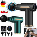 4 Köpfe Massagepistole Muskel Massagegerät Tragbar Ultra Leise 6Modi Massage Gun