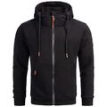 A. Salvarini Herren Sweatjacke Kapuzenpullover Jacke Kapuze Hoodie Sweater AS292