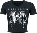 Sleep Token Grunge Frauen T-Shirt schwarz  Frauen Band-Merch, Bands, Musik