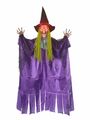 Halloween Figur Hexe LED Licht Zauber Deko 457