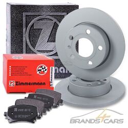 ZIMMERMANN BREMSSCHEIBEN + BELÄGE HINTEN FÜR VW GOLF 5 1K 6 5K AJVoll Ø256 - für PR.Nr. 1KE,1KF