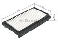 BOSCH (1 457 433 950) Luftfilter Filtereinsatz für HONDA ROVER