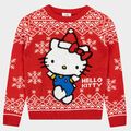 Hello Kitty Weihnachtssweatshirt | Mädchen Weihnachtspullover | Mädchen Sweatshirts