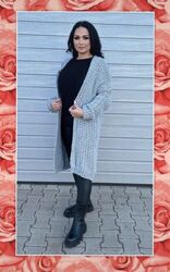 Grobstrick Cardigan Grau Gr Xs S Wie Neu