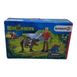 Schleich Tyrannosaurus Rex Angriff Dinosaurier Figur Spielset