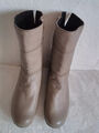 Damen Stiefel Boots Stiefeletten in beige Gr 42, weite H, Vitaform (QVC)