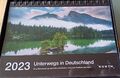 2023 !!! Unterwegs in Deutschland zw Nordsee+Alpen.Tischkalender 365 Seiten Gebr