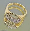 Ring mit Brillant Brillanten Diamant Diamanten in aus 14 Kt. 585 er Gold 56 top