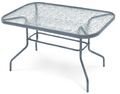 Gartentisch Glas Alu Aluminium Esstisch Glastisch Tisch Garten 70x120x70