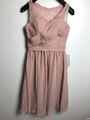 Damen Kleid Elegante Brautjungfernkleider Abendkleid  Abschlussball Rosa S