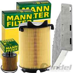 MANN FILTER INSPEKTIONSPAKET passend für 1.4 TSI TFSI A3 8P GOLF 5 PASSAT B6